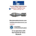 Finnish 250kg Fragmentation Bomb w/ Propeller Fuze Tolfvan m/30. (4pc) 1/48
