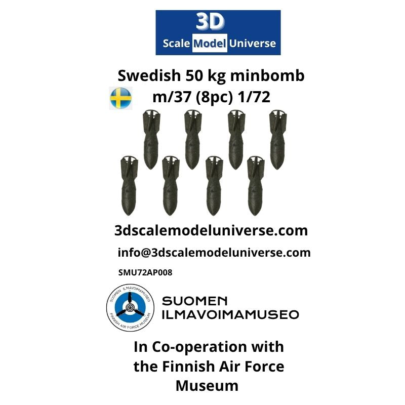 Swedish 50 kg minbomb m/37 (4pc) 1/72