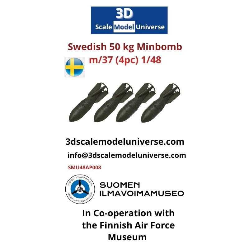 Swedish 50 kg minbomb m/37 (4pc) 1/48