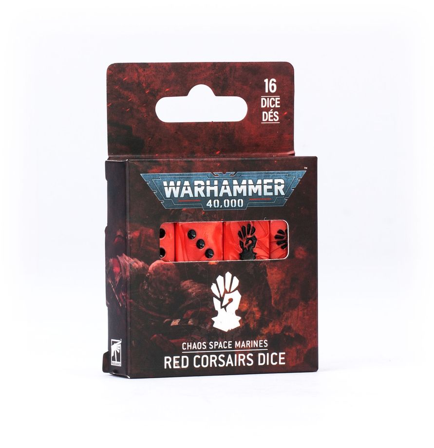 Warhammer 40,000. Chaos Space Marines. Red Corsairs Dice