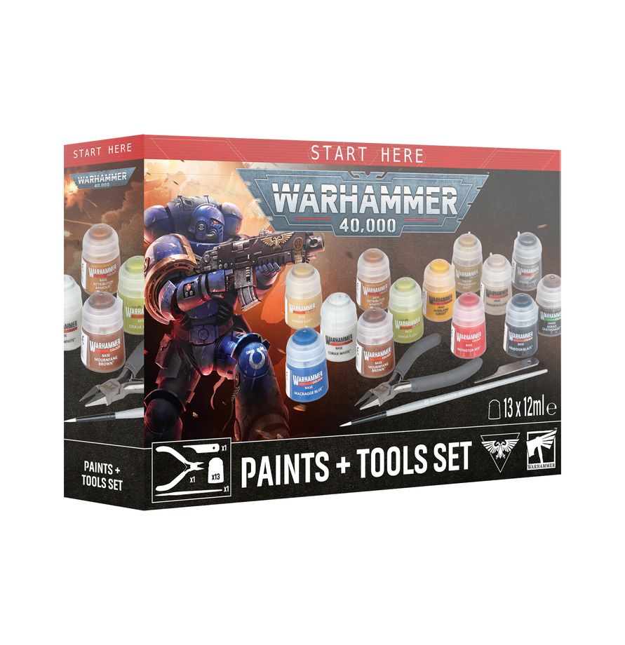 Warhammer 40 000. Paints + Tools Set