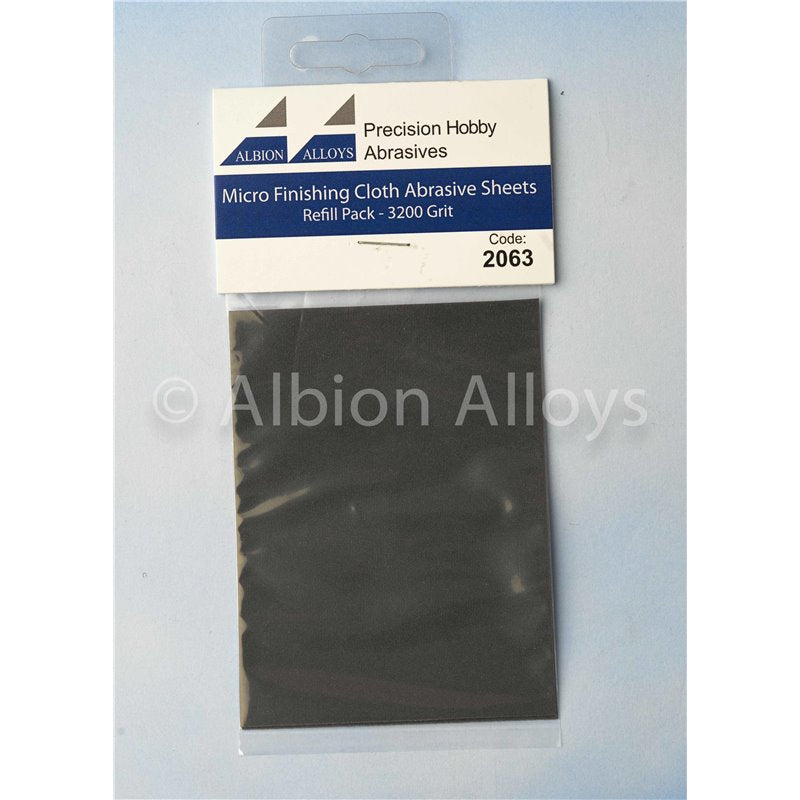 Micro Finishing Cloth Abrasive Sheets Refill Pack - 3200 Grit