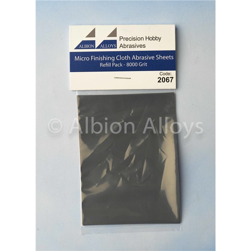 Micro Finishing Cloth Abrasive Sheets Refill Pack - 8000 Grit