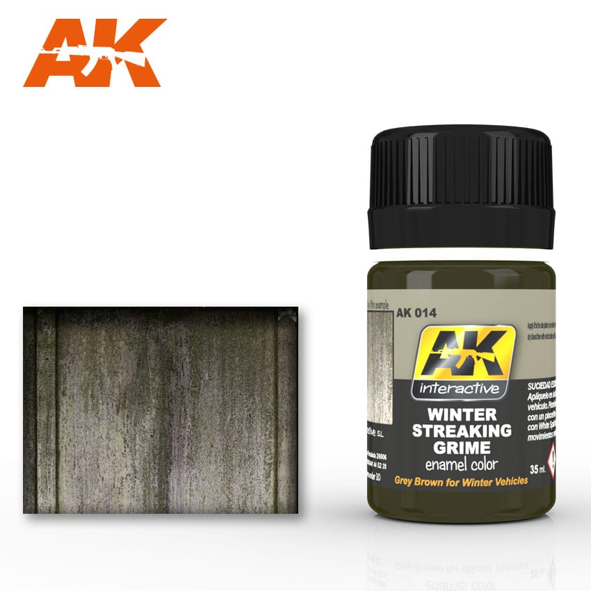 AK 014 Winter Streaking Grime. Grey Brown for Winter Vehicles