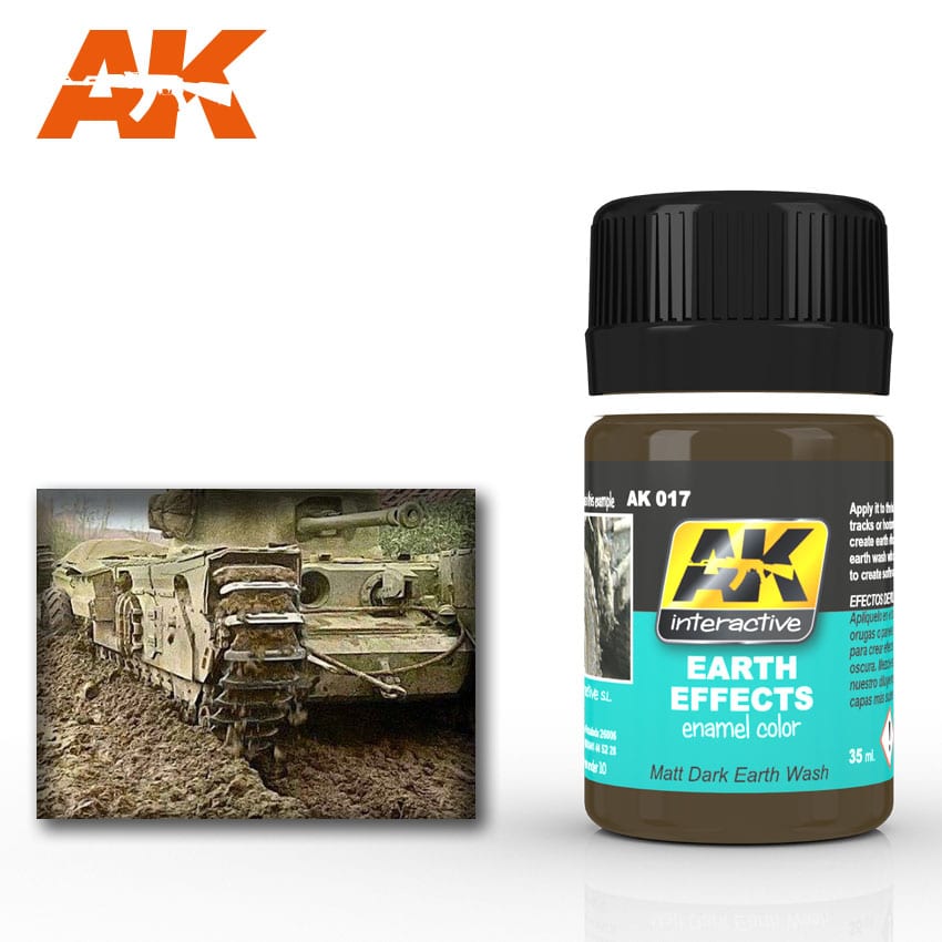 AK 017 Earth Effects. Matt Dark Earth Wash