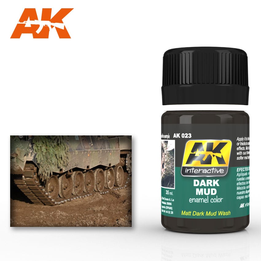AK 023 Dark Mud. Matt Dark Mud Wash