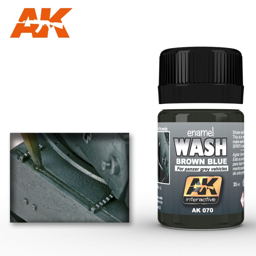 AK 070 Wash Brown Blue for Panzer Grey Vehicles