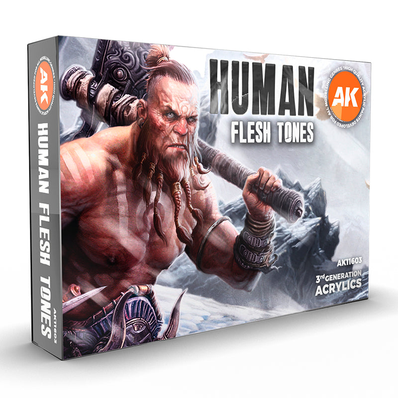 AK11603 Human Flesh Tones 3Gen acrylics Set