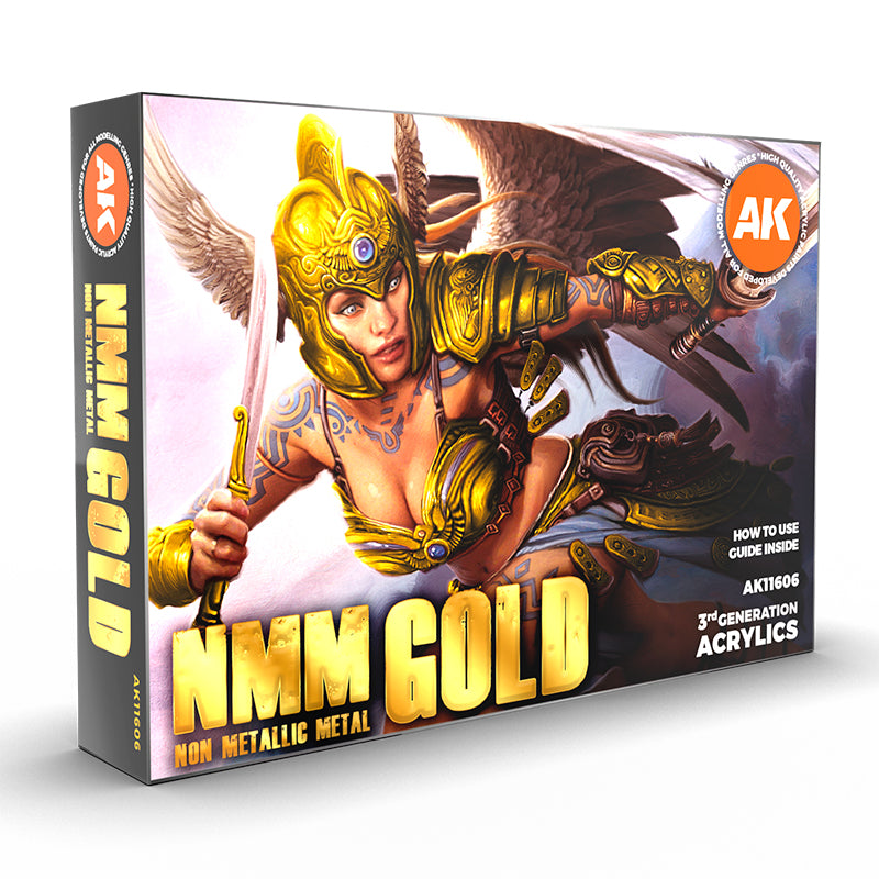 AK11606 Non Metallic Metak Gold 3Gen acrylics Set