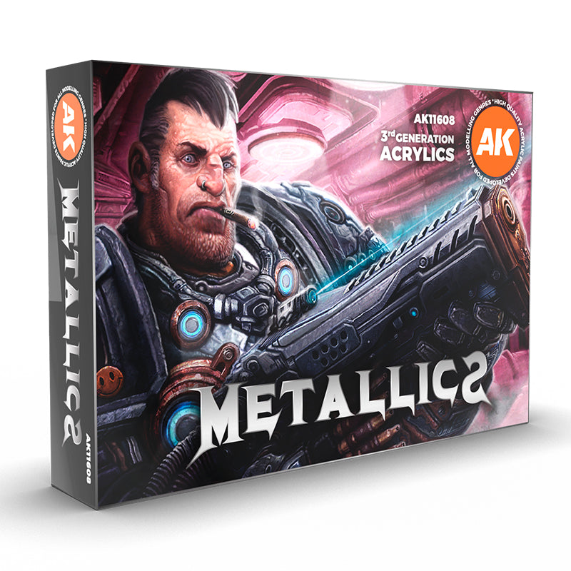 AK11608 Metallicks 3Gen acrylics Set