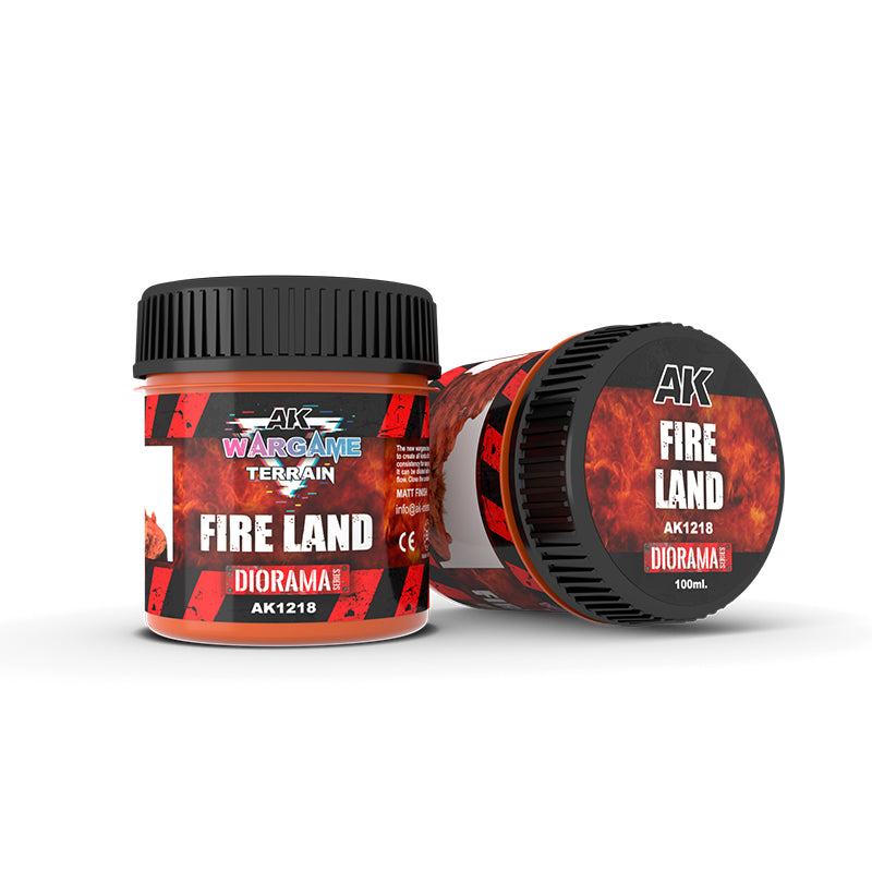 AK 1218 Wargame Terrain Fire Land 100ml