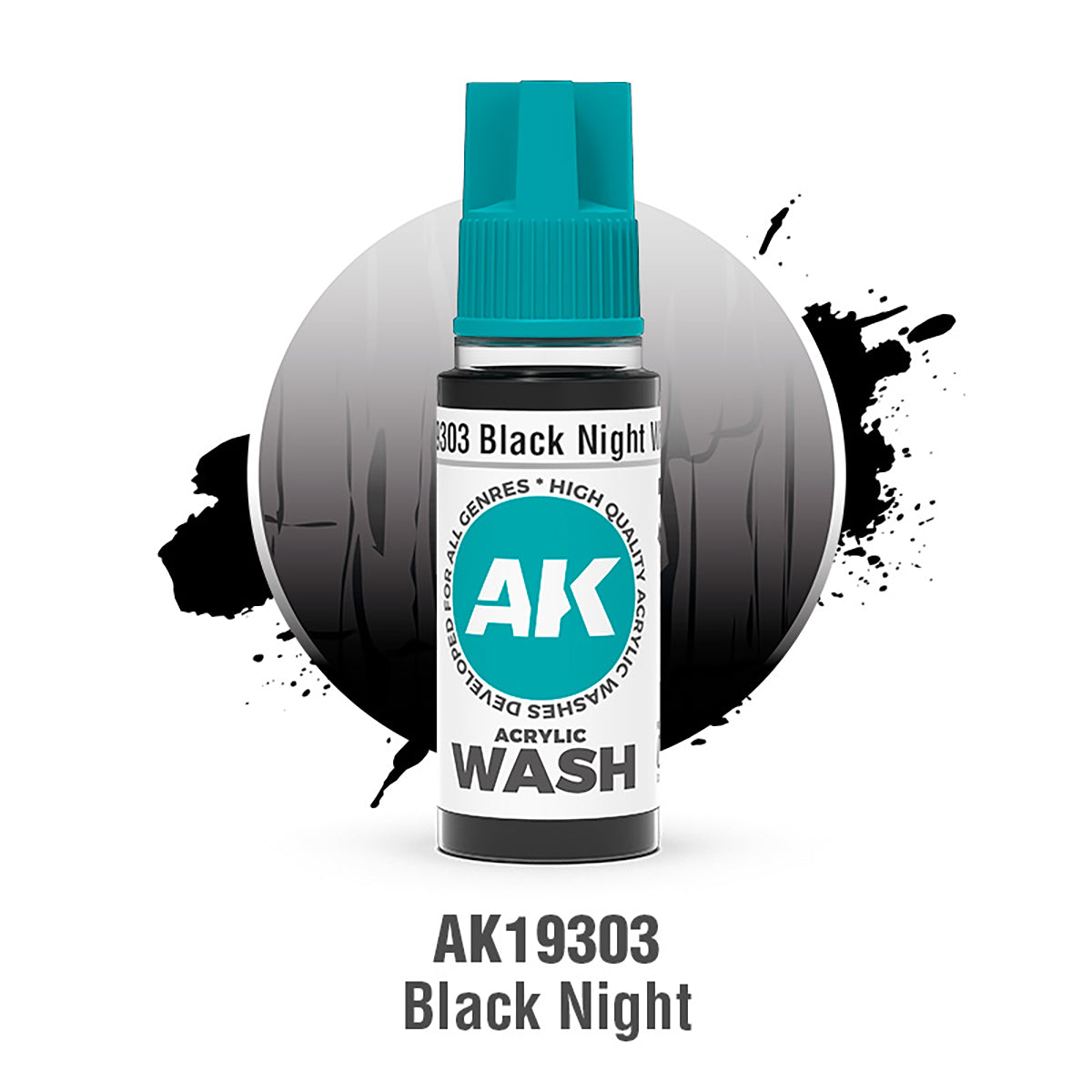 AK19303 Acrylic Wash Black Night Wash