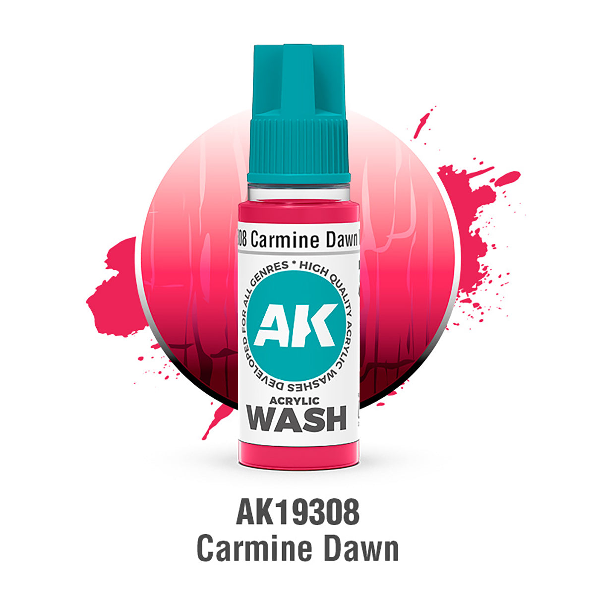 AK19308 Acrylic Wash Carmine Dawn Wash