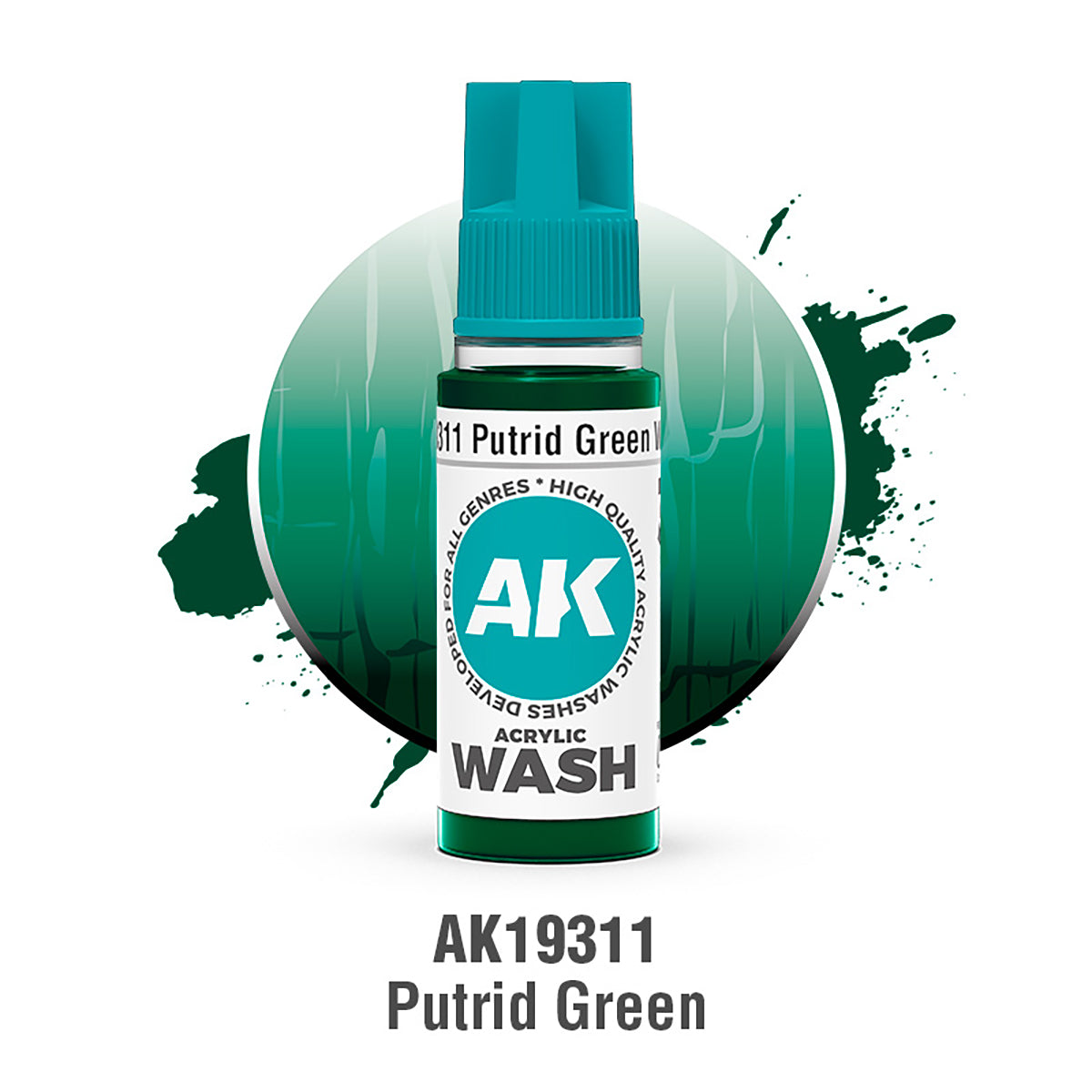 AK19311 Acrylic Wash Putrid Green Wash
