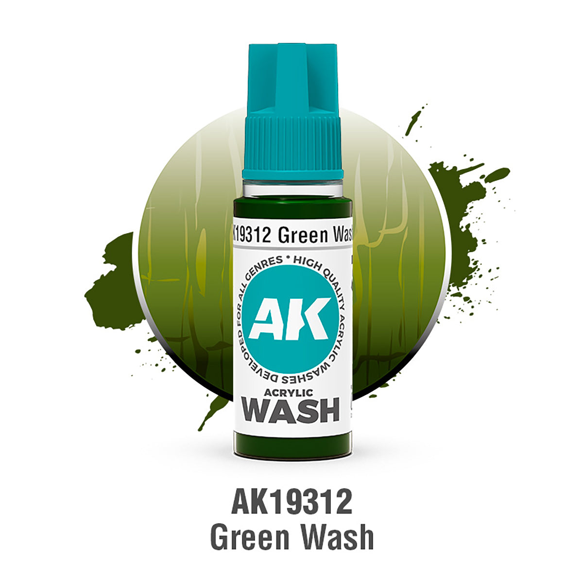 AK19312 Acrylic Wash Green Wash