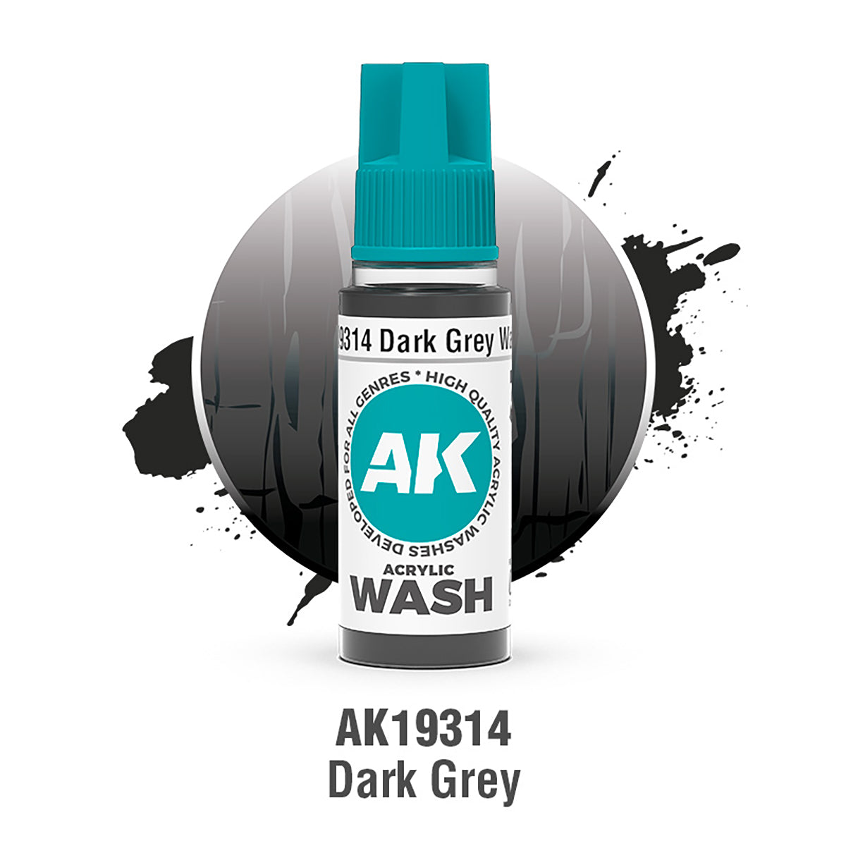 AK19314 Acrylic Wash Dark Grey Wash