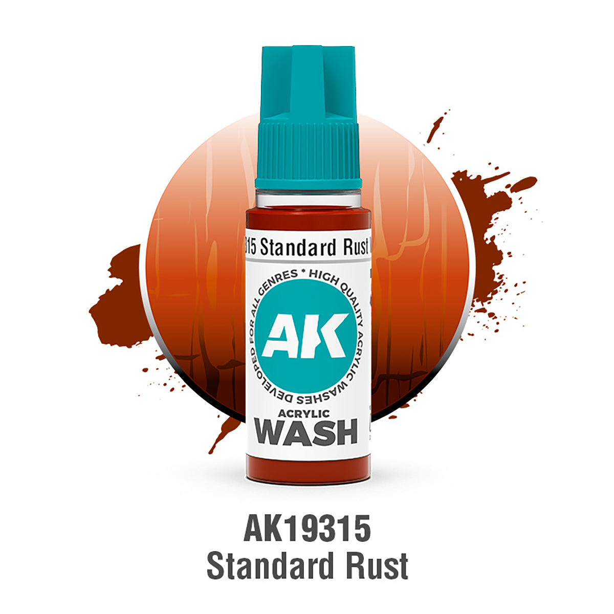 AK19315 Acrylic Wash Standard Rust Wash