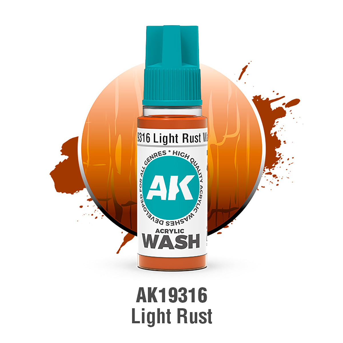 AK19316 Acrylic Wash Light Rust Wash