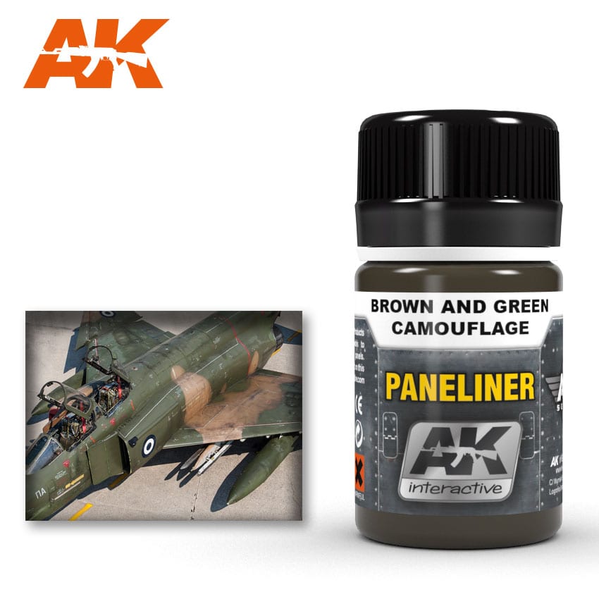 AK 2071 Paneliner for Brown and Green Camouflage