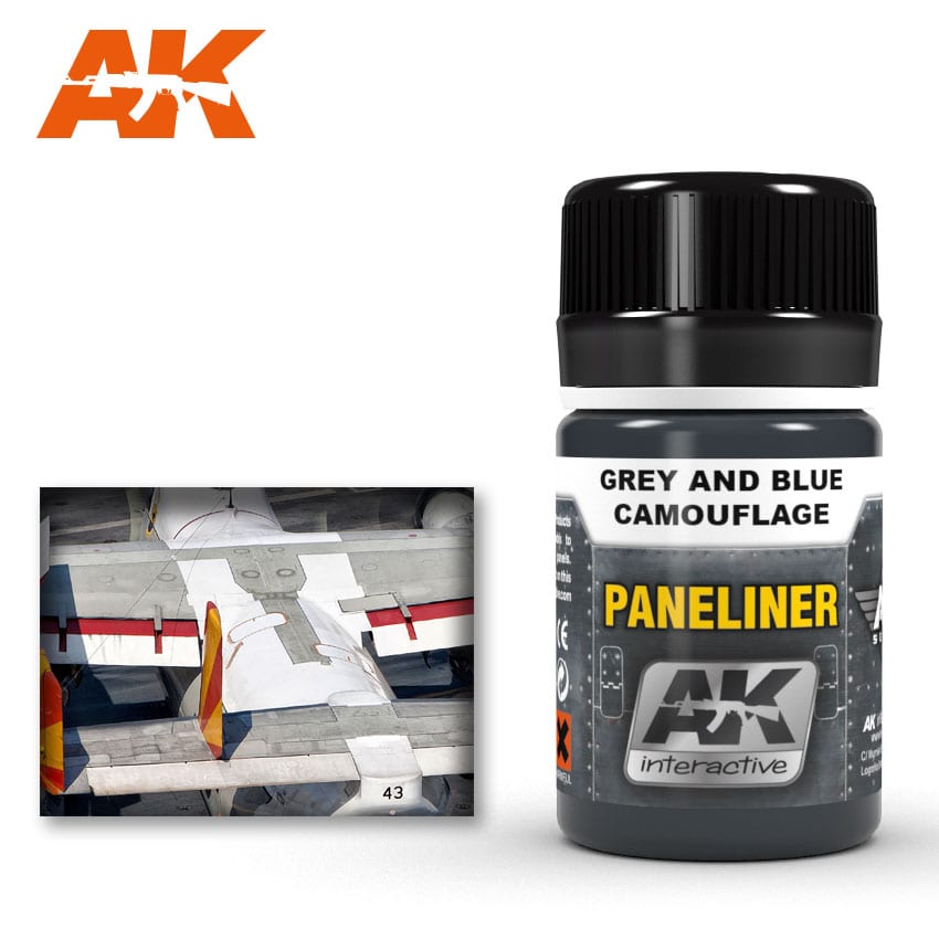 AK 2072 Paneliner for Grey and Blue Camouflage