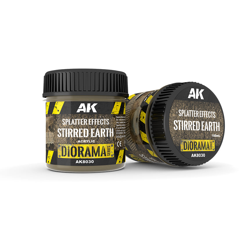 AK 8030 Splatter Effects Stirred Earth 100ml