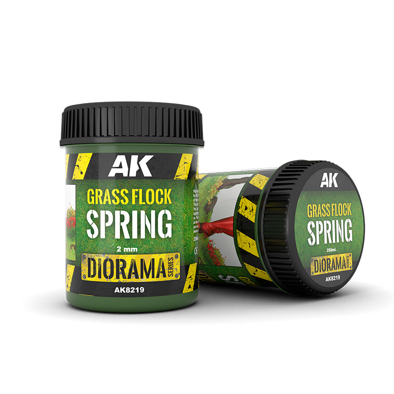 AK 8219 Grass Flock Spring 2mm. 250ml.