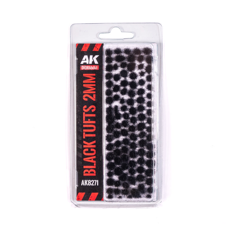 AK 8271 Black Tufts 2mm