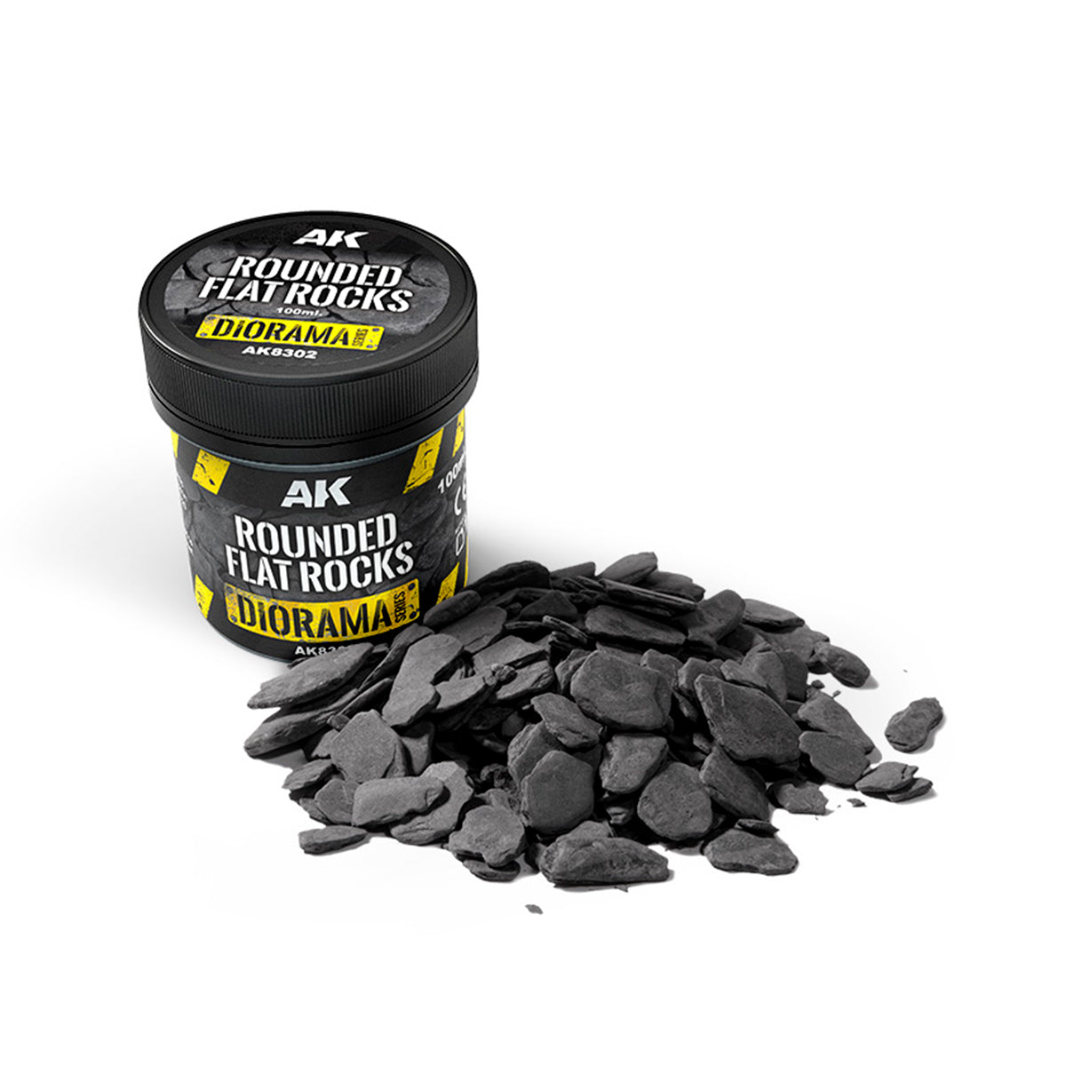 AK 8302 Rounded Flat Rocks 100ml.