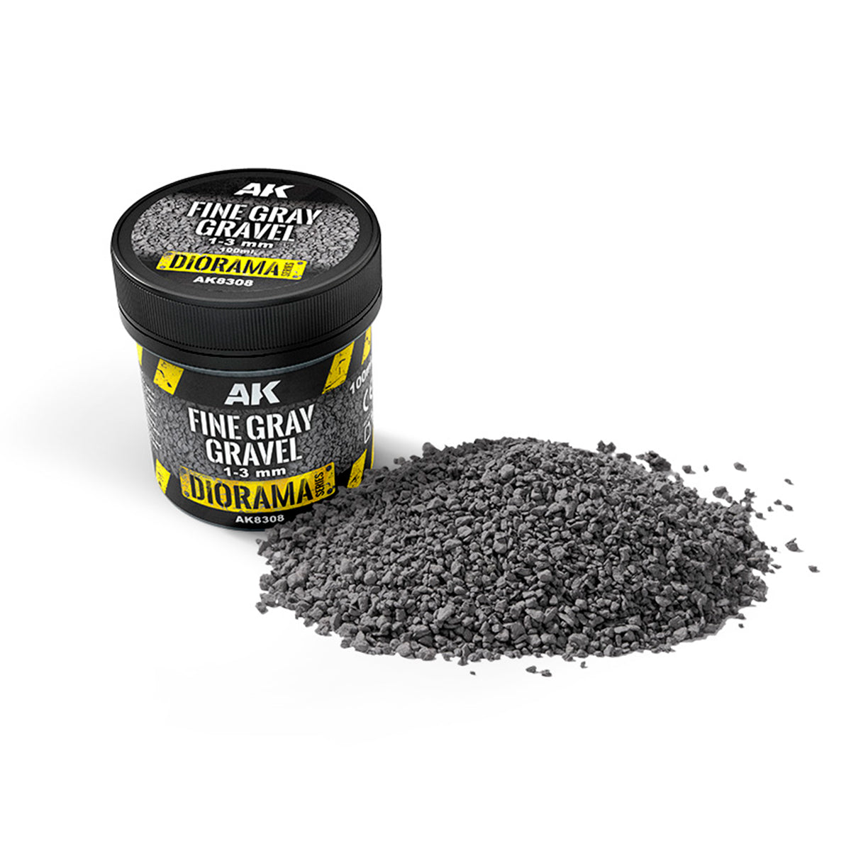AK 8308 Fine Gray Gravel 1-3mm 100ml.