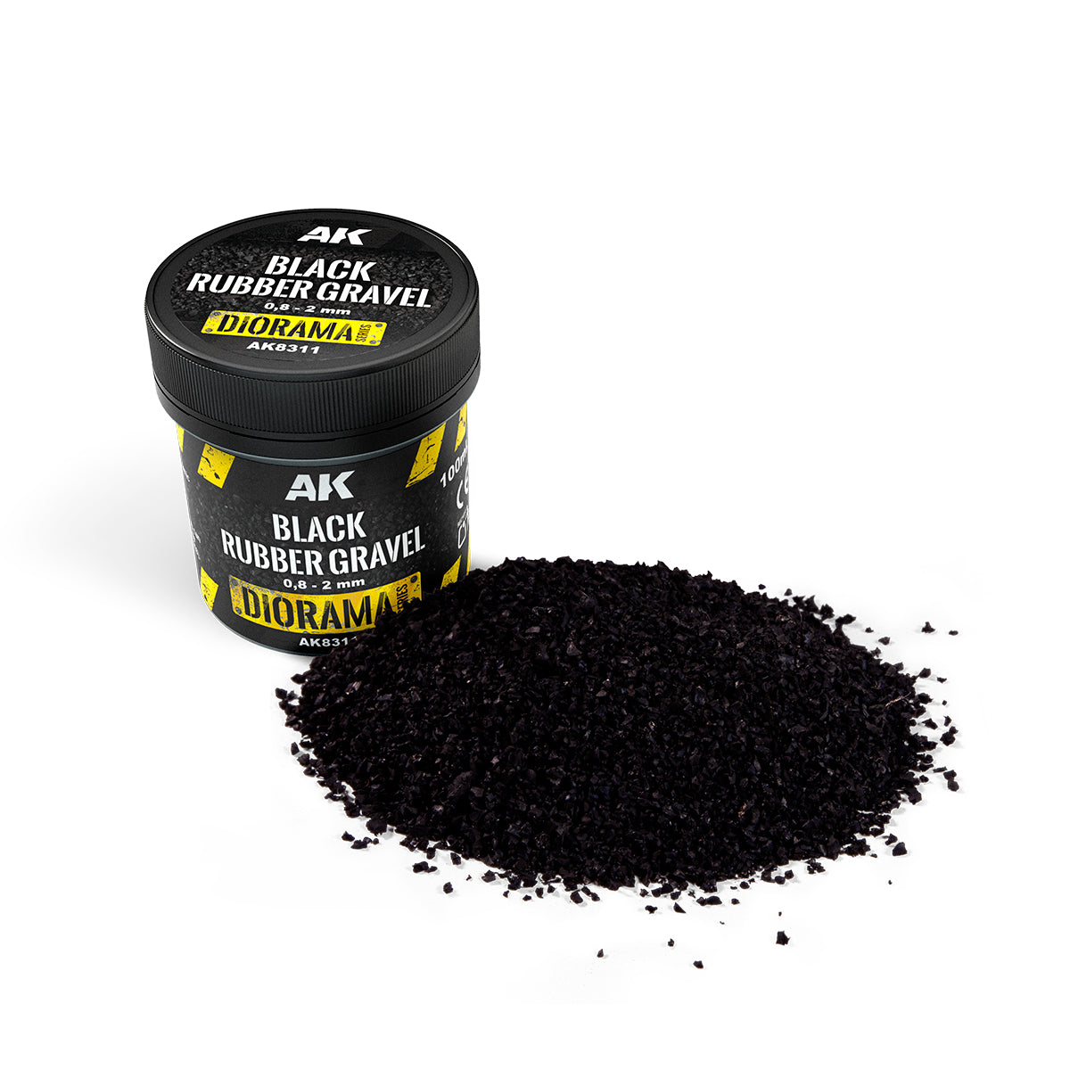AK 8315 Black Rubber Big Stones 100ml.