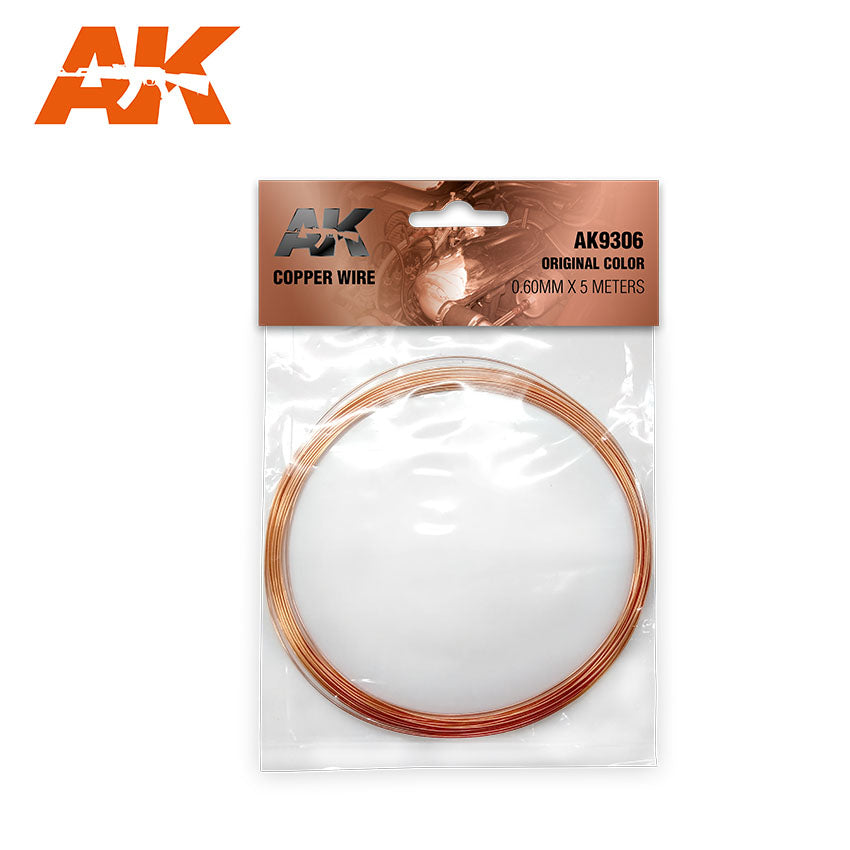 AK 9306 Copper Wire Original. 0.60mm x 5m.