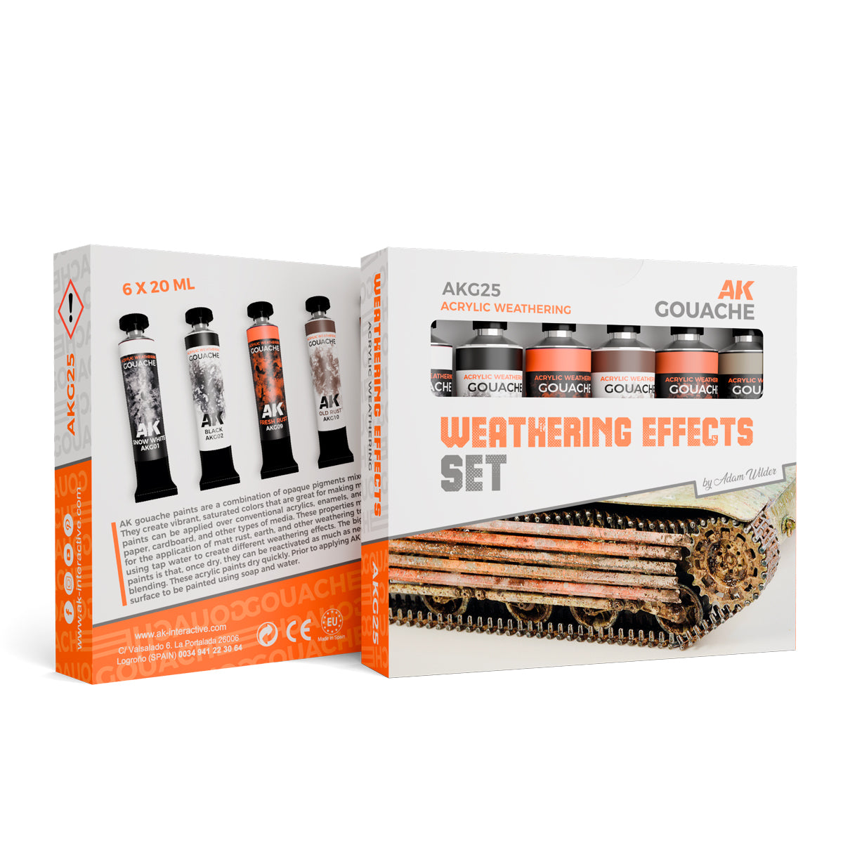AKG25 Weathering Effects Set - AK Gouache