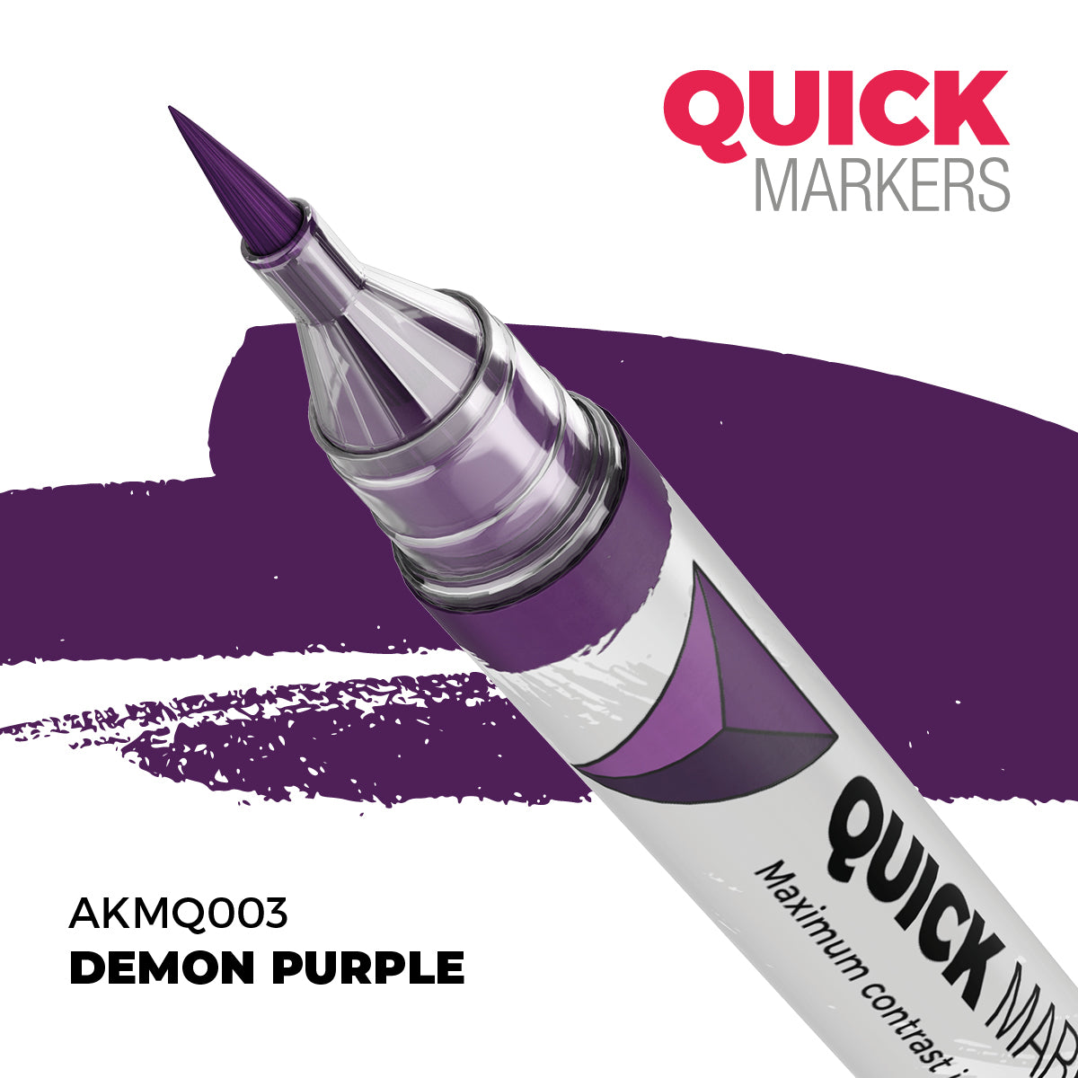 AKMQ003 Quick Markers Demon Purple