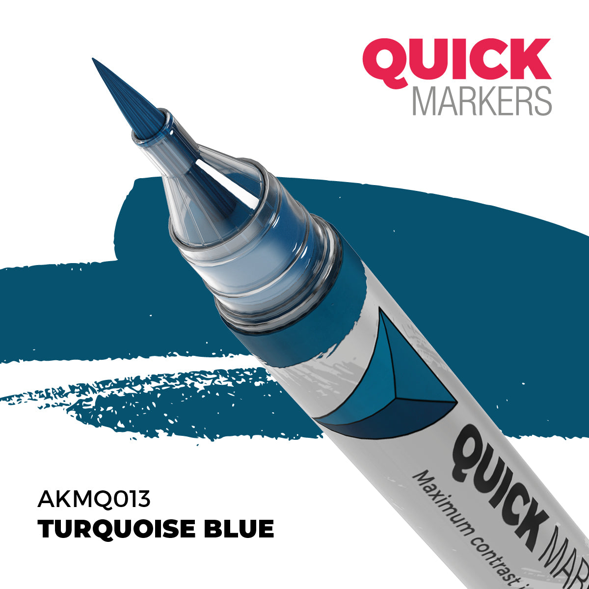 AKMQ013 Quick Markers Turquoise Blue