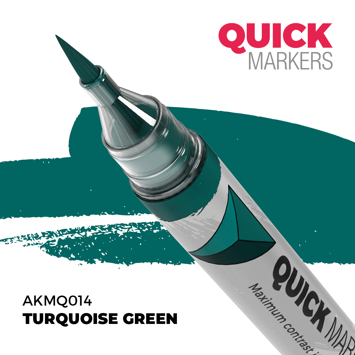 AKMQ014 Quick Markers Turquoise Green