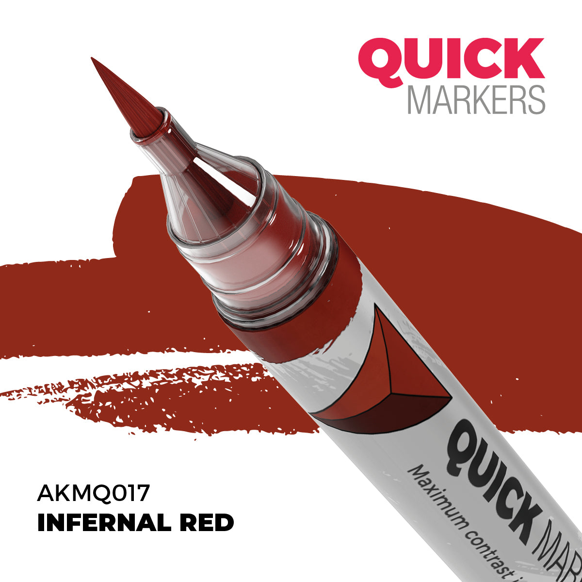 AKMQ017 Quick Markers Infernal Red
