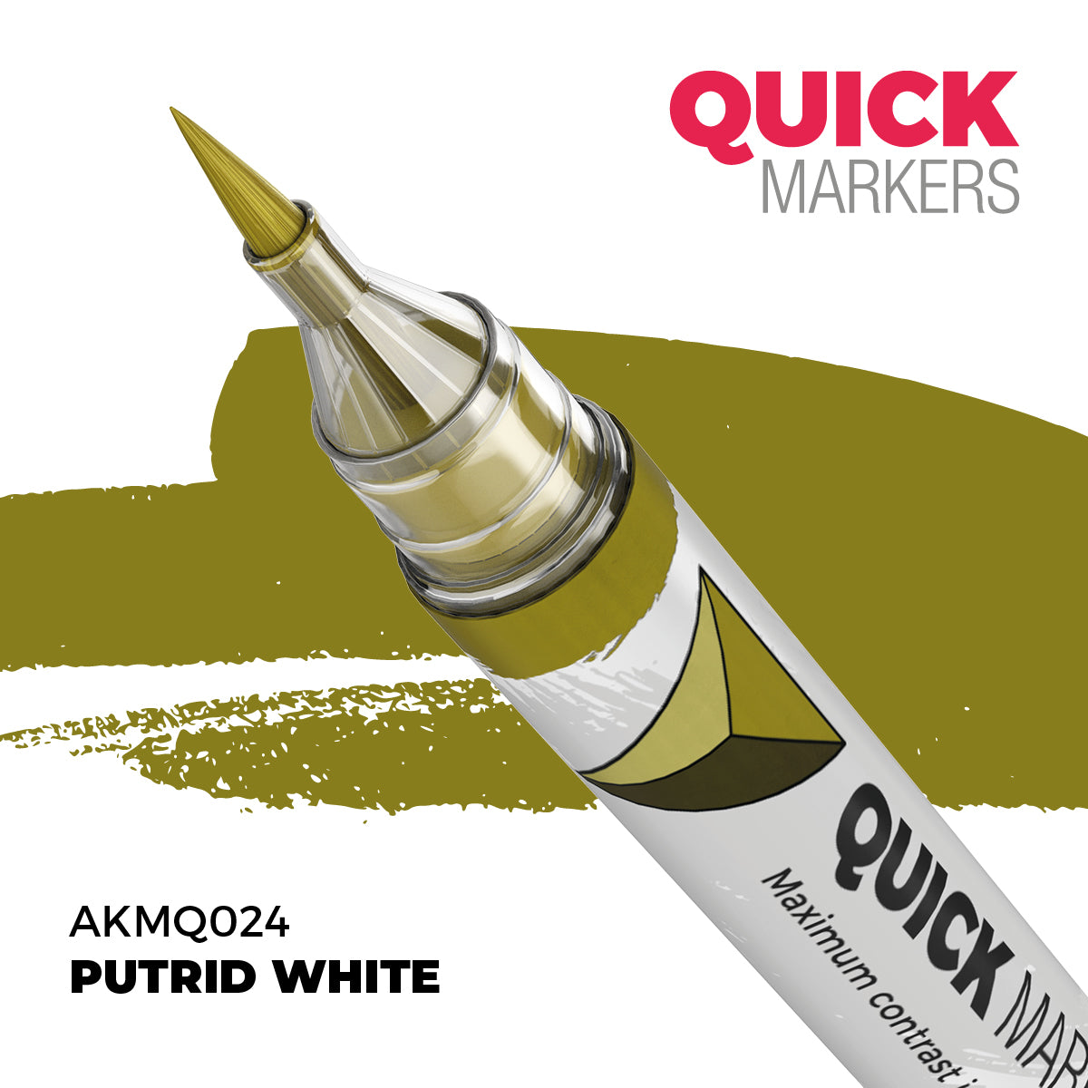 AKMQ024 Quick Markers Putrid White