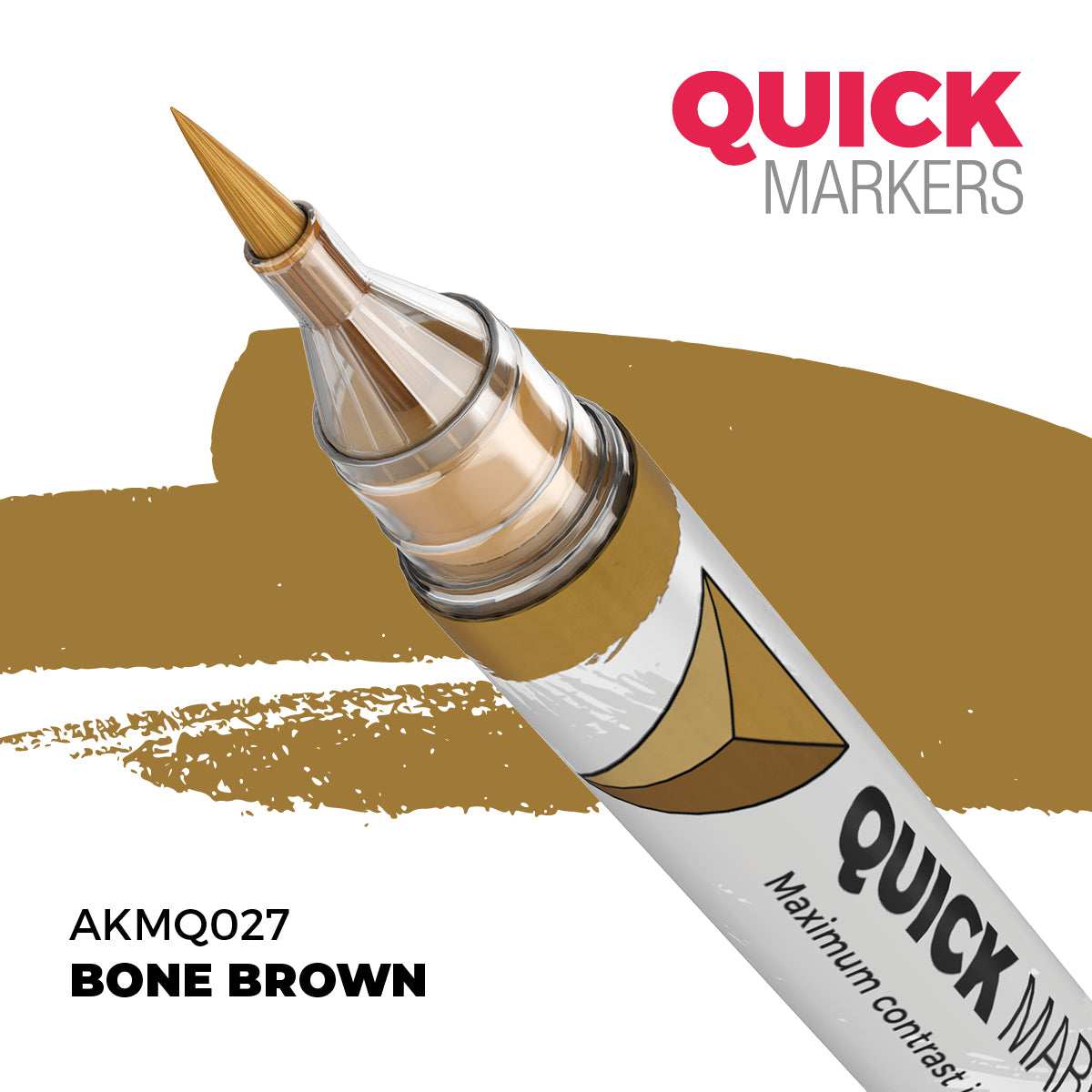 AKMQ027 Quick Markers Bone Brown