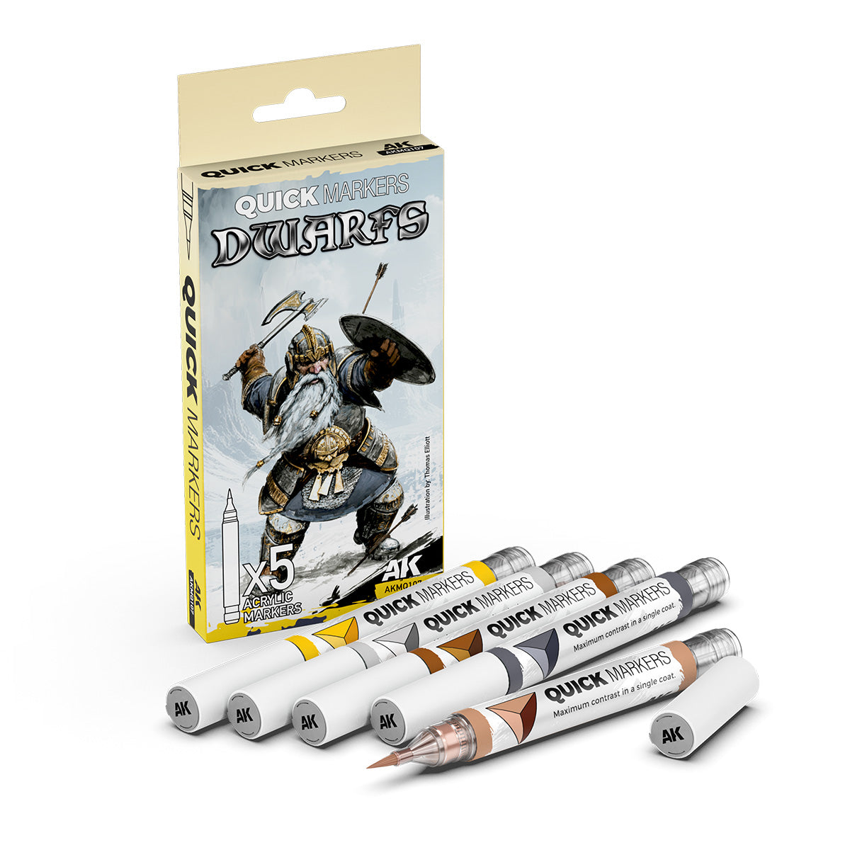 AKMQ107 Quick Markers Set Dwarfs