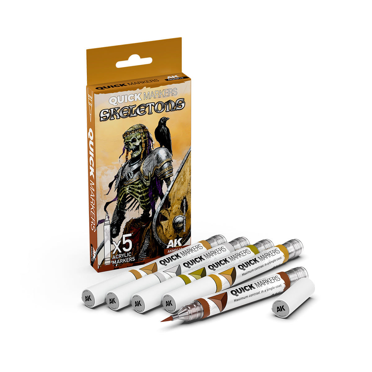 AKMQ110 Quick Markers Set Skeletons
