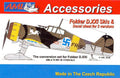 AML Accessories Fokker D.XXI Skis & Decal Sheet for 2 Versions Conversion Set 1/72.