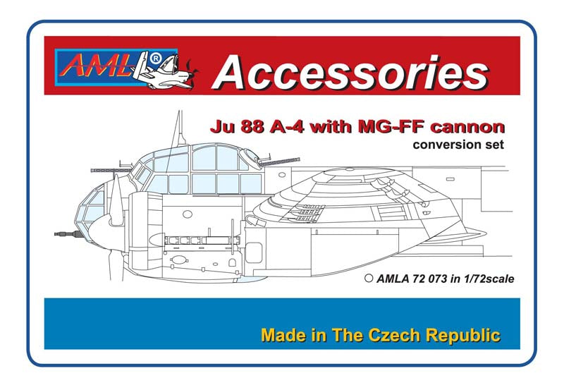 AML Accessories Ju 88 A-4 with MG-FF Cannon Conversion Set 1/72.