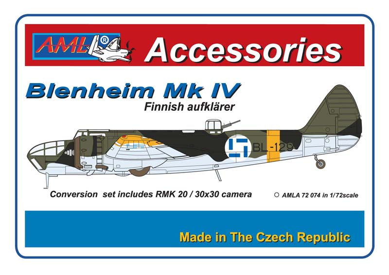 AML Accessories Blenheim Mk IV Finnish Reconnaissance Conversion Set 1/72.