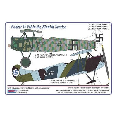 AML Decals 1/32. Fokker D.VII in the Finnish Service