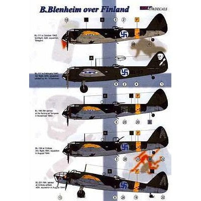AML Decals 1/48. B. Blenheim over Finland