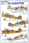 AML Decals 1/72. Gloster Gladiator