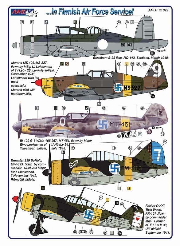AML Decals 1/72. In Finnish Air Force Service!