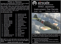 Airscale WW2 Japanese Instrument Dial Decals 1/48