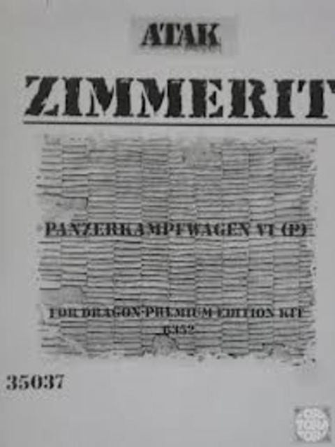 Panzerkampfwagen VI (P) Zimmerit 1/35