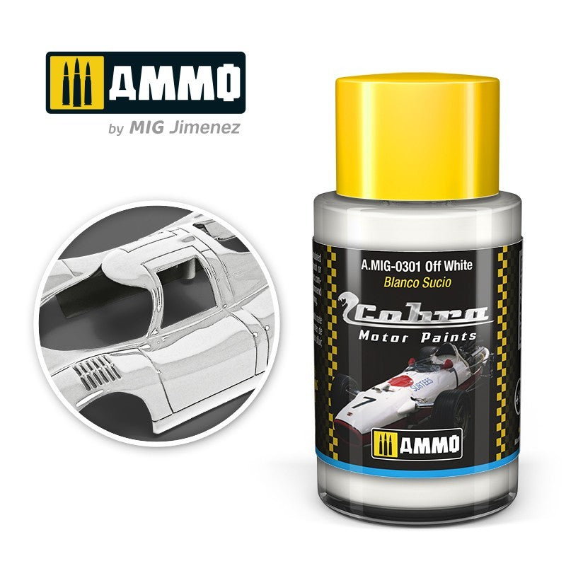 AMIG 0301 Cobra Motor Paint Off White 30ml.